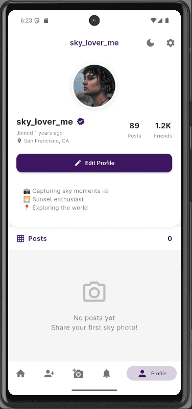 Nephophile Profile Screenshot